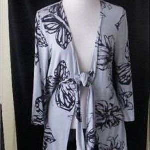 CAbi size small tie front cardigan